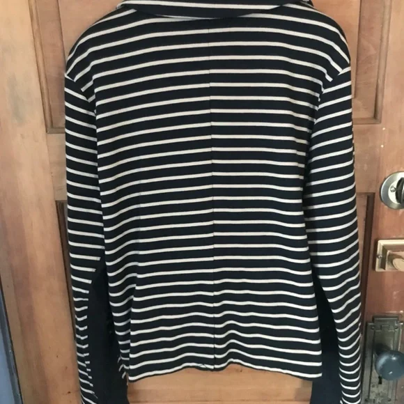 Zenergy by Chico's Open Drape Striped Knit Jacket 2 L - Picture 3 of 8